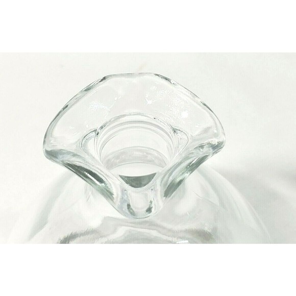 RARE Decorative Italian MOD DEP  Clear Glass Bottle OIL VINEGAR WINE Decanter - Picture 10 of 12
